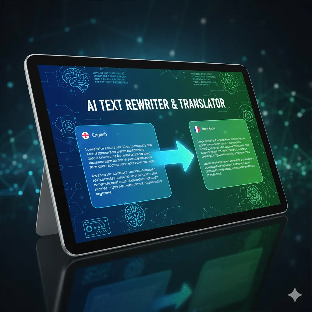 Free AI Text Rewriter & Translator – AI tool for rewriting and translating text for blogs, assignments, and marketing content.